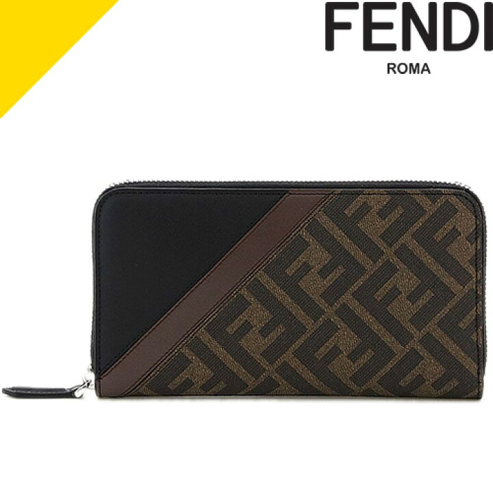 楽天市場 フェンディ 財布 長財布 メンズ レディース ラウンドファスナー ズッカ柄 ロゴ ブランド 本革 革 プレゼント ギフト 男性 ブラウン Fendi Zip Around Wallet 7m0210 xs Cotonas コトナス