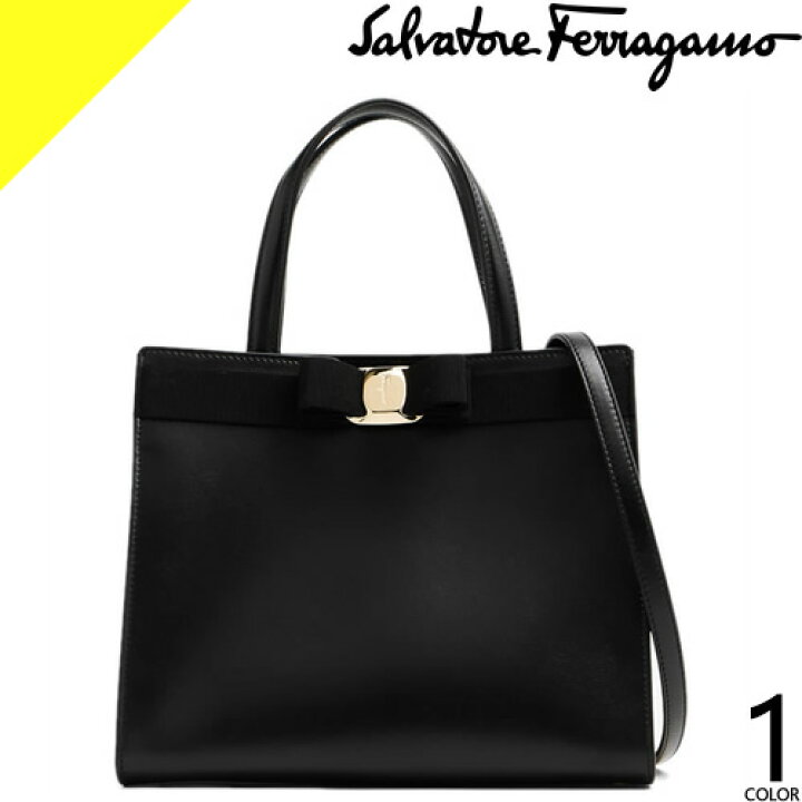 Salvatore Ferragamo ダークブラウン ヴァラリボン 2way（楽天市場  