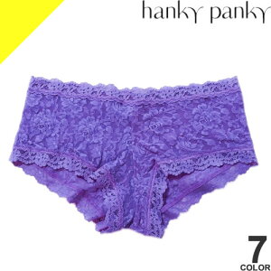 ハンキーパンキー xs ボーイショーツ ボーイズ 下着 ショーツ レディース セクシー レース 単品 ひびかない ブランド プレゼント 白 赤 青 ホワイト レッド ブルー ピンク hanky panky BOYSHORT H4812