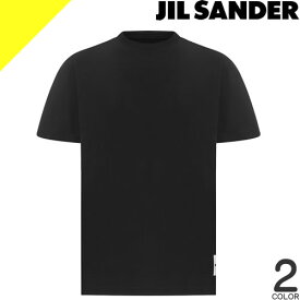 ジルサンダー Tシャツ 半袖 クルーネック 丸首 メンズ オーバーサイズ ロゴ コットン 大きいサイズ ブランド プレゼント 白 黒 ホワイト ブラック JIL SANDER SS T-SHIRT J47GC0001 J45048 [1枚単品][ネコポス発送]