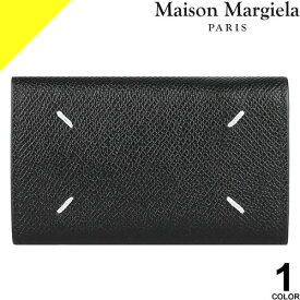 メゾンマルジェラ キーケース 6連 メンズ レディース 4ステッチ レザー 本革 三つ折り ブランド プレゼント 黒 ブラック Maison Margiela KEY CHAIN WALLET S55UA0026 P4745