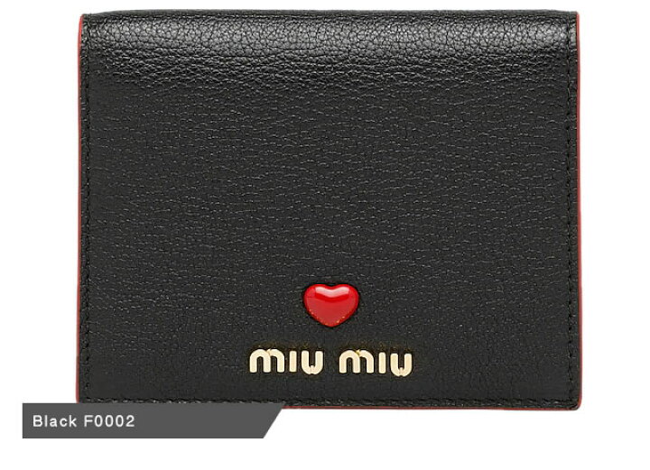 楽天市場】ミュウミュウ 財布 ミニ財布 二つ折り財布 レディース  