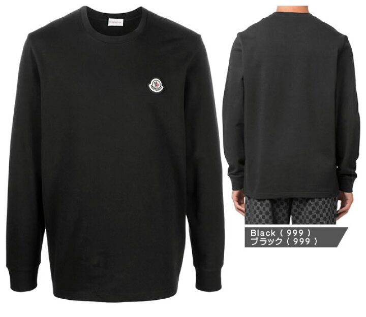 楽天市場】モンクレール Tシャツ 長袖 ロンT 丸首 クルーネック メンズ 