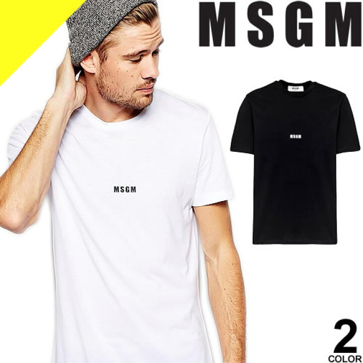 楽天市場】エムエスジーエム MSGM Tシャツ 半袖 メンズ 無地 ロゴ 