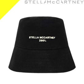 ステラマッカートニー ハット バケットハット 帽子 レディース リバーシブル ロゴ刺繍 コットン ブランド プレゼント 黒 ブラック Stella McCartney REVERSIBLE LOGO BUCKET HAT 900453 WP0022