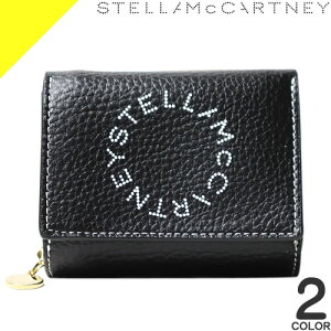 Xe}bJ[gj[ z O܂z ~jz fB[X S uh g₷ RpNg 킢   ubN O[ Stella McCartney LOGO GRAINY TRIFOLD WALLET 7P0048 WP0057