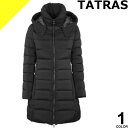 タトラス ポリテアマ ダウン ダウンジャケット ダウンコート アウター レディース ード付き きれいめ 軽量 防寒 撥水 ブランド ロング丈 ミドル丈 大きいサイズ 黒 ブラック TATRAS POLITEAMA LJXA0005013588
