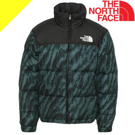 ノースフェイス ダウン ダウンジャケット ヌプシ メンズ アウトドア ブランド 軽量 撥水 緑 グリーン THE NORTH FACE PRINTED 1996 RETRO NUPTSE JACKET NF0A5IX4