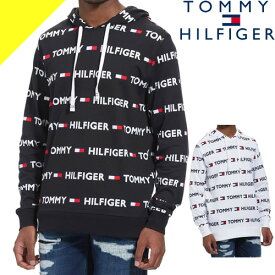 トミーヒルフィガー パーカー プルオーバー フーディー スウェット メンズ ロゴ ブランド 大きいサイズ 黒 白 ブラック ホワイト TOMMY HILFIGER PULLOVER HOODIE 09T4165