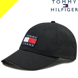トミーヒルフィガー キャップ ベースボールキャップ 帽子 メンズ レディース ロゴ 刺繍 ブランド 深め 大きいサイズ 大きめ アメカジ 黒 ブラック TOMMY HILFIGER CAP AW0AW10889 [ネコポス発送]
