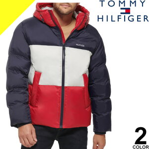 g~[qtBK[ ȃWPbg u] AE^[ Y t[ht y  h ʋ ʊw 傫TCY uh lCr[ gR[ TOMMY HILFIGER HOODED PUFFER JACKET 152AN825