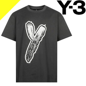 Y-3 ワイスリー ヨウジヤマモト adidas Tシャツ メンズ 半袖 オーバーサイズ ロゴ プリント ブランド クルーネック 丸首 大きいサイズ オシャレ 黒 ブラック LOGO GFX TEE HY1271 [ネコポス発送]
