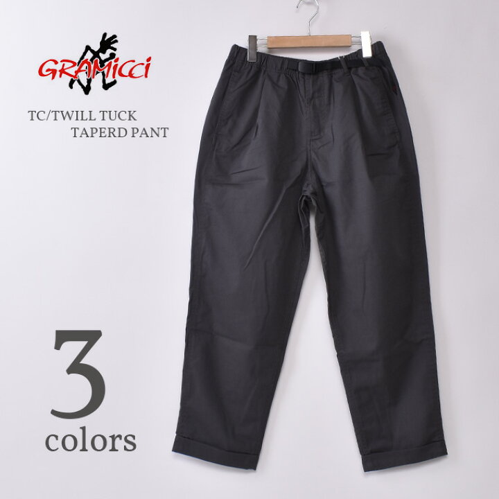 楽天市場】GRAMICCI / T/C TWILL TUCK TAPERD PANT (GMP4-SJP10 