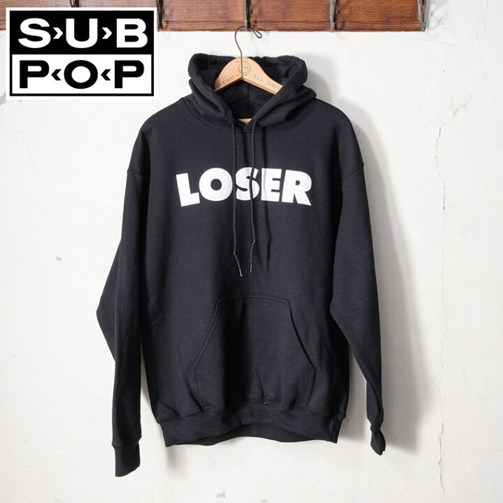 楽天市場】【SUB POP】サブポップLOSER スウェットパーカーブラック : Cott