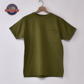 2024年カラー入荷【GOOD WEAR】グッドウェアS/S crew neck Pocket T-shirts半袖 クルーネックポケットTシャツ日本正規代理店 ソーズカンパニー全20色[ネコポス対応]z5x