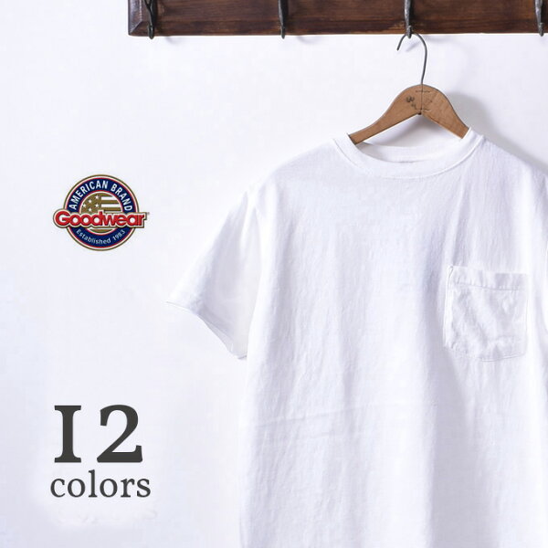 ★30％OFF SALE！ GOOD WEAR / S/S crew neck Pocket T-shirts グッドウェア / 半袖 クルーネックポケットＴシャツ / 日本正規代理店 ソーズカンパニー 全12色 [ネコポス対応]