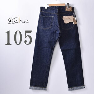 orslow / 105 MEN'S ORIGINAL STANDARD 5POCKET / 13.7oz ORIGINAL SELVEDGE DENIM ONE WASH (01-1050-81) �I�A�X���E / 105 �����Y�I���W�i���X�^���_�[�h5�|�P�b�g�W�[���Y / �����E�H�b�V�� / �u���[�f�j��z5x
