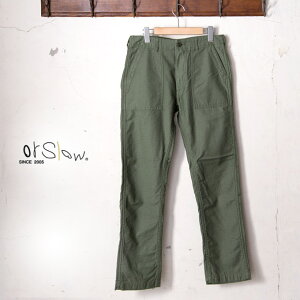 orslow / MEN'S US ARMY SLIM FIT FATIGUE PANTS (01-5032) / GREEN (16)�I�A�X���E / �����Y US�A�[�~�[ �X�����t�B�b�g�t�@�e�B�[�O�p���c 4�|�P �R�p�� / �O���[��