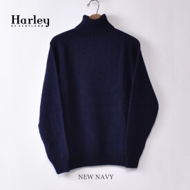 【HARLEY OF SCOTLAND】ハーレーオブスコットランドSHETLAND POLO NECK (ROLL NECK) SWEATER (M2474/5)シェットランドタートルネックセータ全8色《S-50》