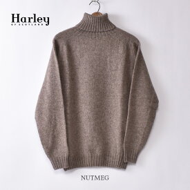 【HARLEY OF SCOTLAND】ハーレーオブスコットランドSHETLAND POLO NECK (ROLL NECK) SWEATER (M2474/5)シェットランドタートルネックセータ全8色《S-50》