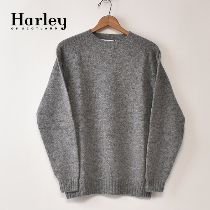 楽天市場】HARLEY OF SCOTLAND / SHETLAND CREW NECK SWEATER (M2474/7 
