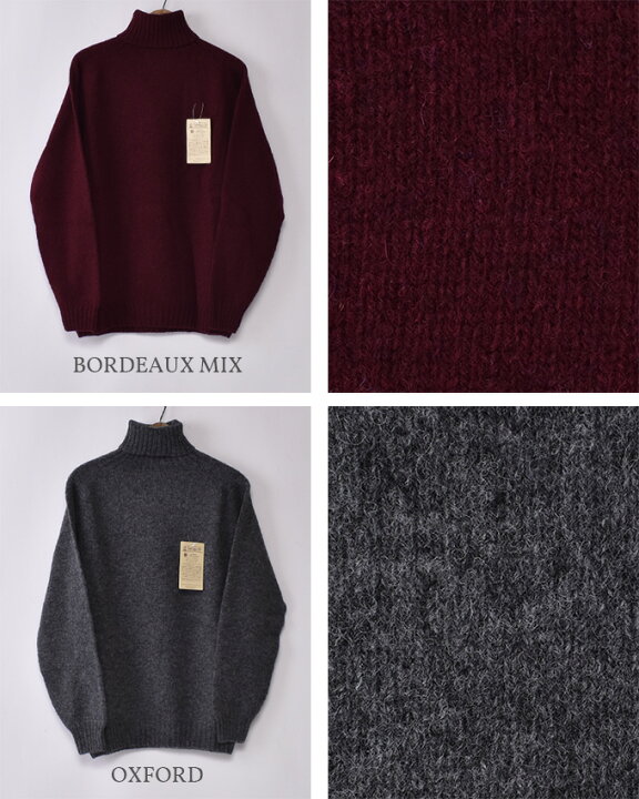 楽天市場】INVERALLAN / ROLL NECK SHETLAND SWEATERインバーアラン 