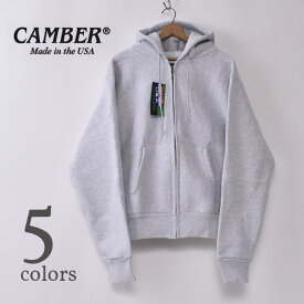 【CAMBER】キャンバー#231 CROSS KNIT ZIPPER HOODED 12ozクロスニット フルジップパーカー 12オンス全5色