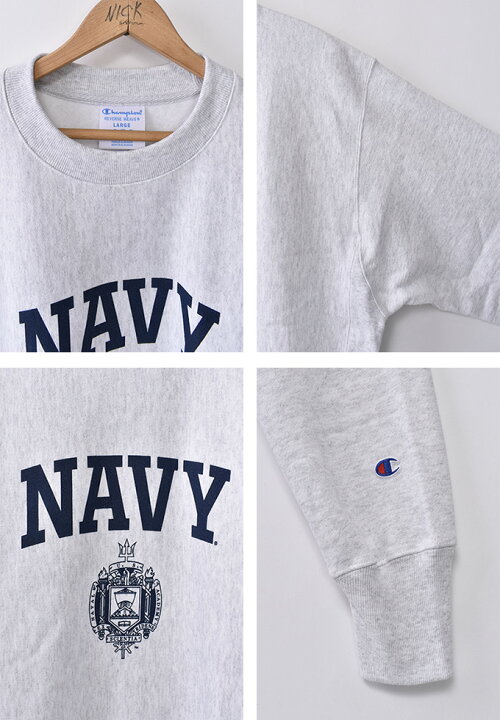 楽天市場】Champion / USNA ISSUE Reverse Weave Sweat Crew / United  