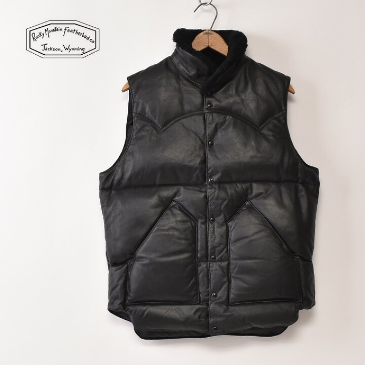 楽天市場】Rocky Mountain Featherbed / Leather Christy Vest / BLACK 