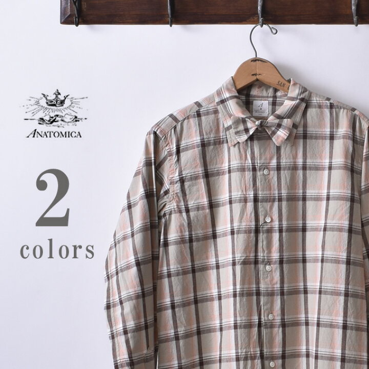 楽天市場】【ANATOMICA】アナトミカWEEKEND SHIRTウィークエンドシャツ 