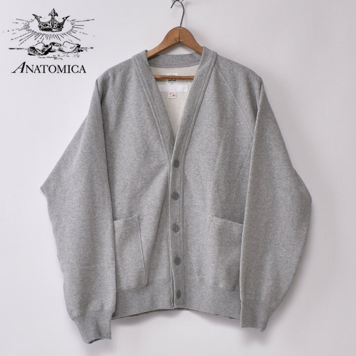楽天市場】ANATOMICA / SWEAT RAGLAN CREW CARDIGAN / GREYアナトミカ 