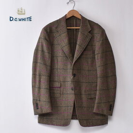 ★40％OFF SALE！【DC WHITE】ディーシーホワイトHacking Jacket（D233157）ハッキングジャケット スポーツジャケット Windowpane ウインドペン