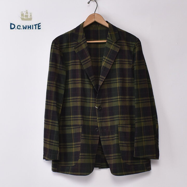 楽天市場】DC WHITE / 3B MADRAS CHECK JACKET (D231158) / OLIVE 