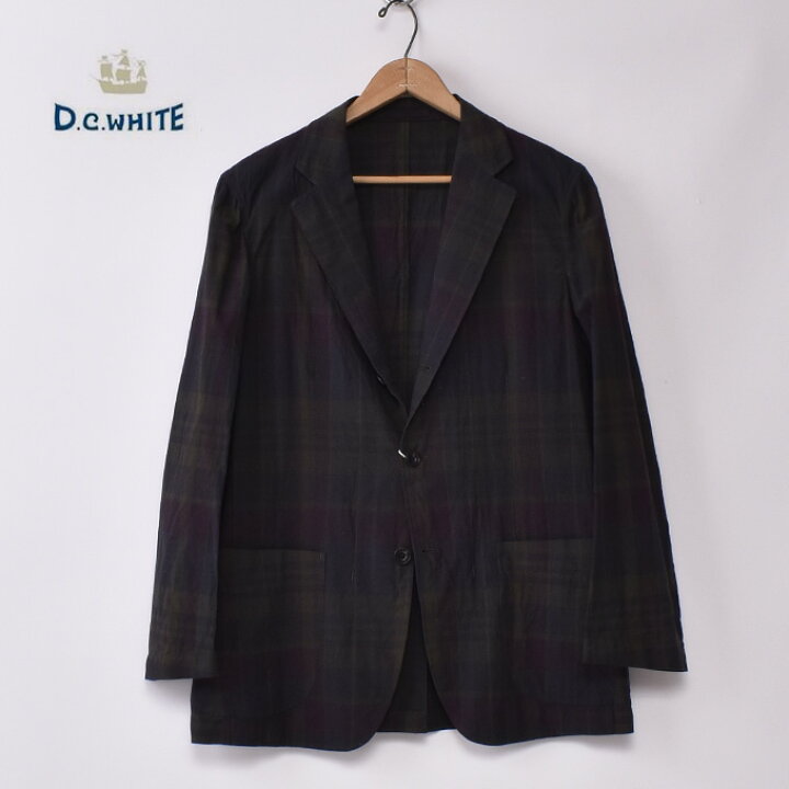 楽天市場】DC WHITE / 3B MADRAS CHECK JACKET (D231159) / NAVY 