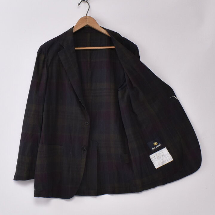楽天市場】DC WHITE / 3B MADRAS CHECK JACKET (D231159) / NAVY 
