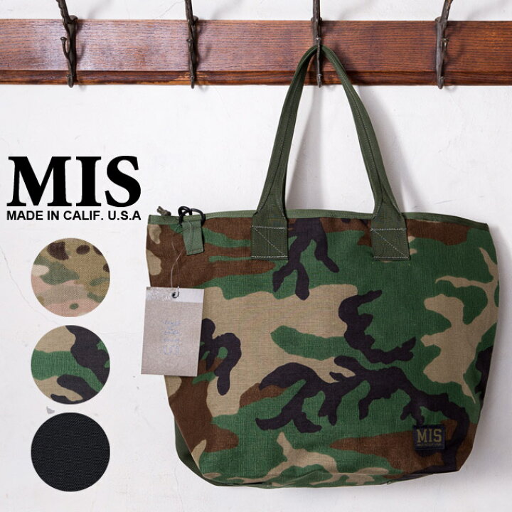 楽天市場】MADE IN USA【MIS】エムアイエスTOTE BAG WITH SHOULDER 