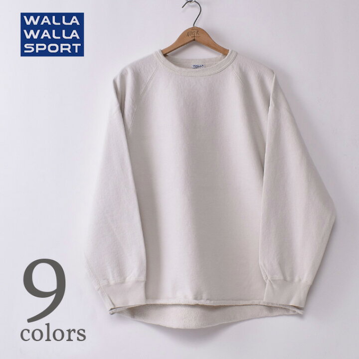 WALLA WALLA はらえ SPORT ワラワラスポーツ 13oz CREW SWEAT SHIRT 