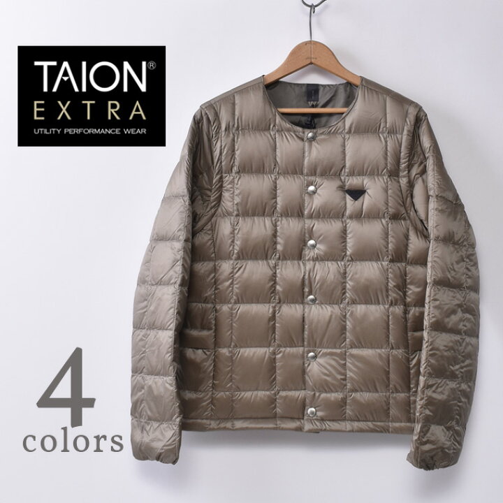 楽天市場】【TAION EXTRA】タイオンエクストラCREW NECK INNER DOWN 