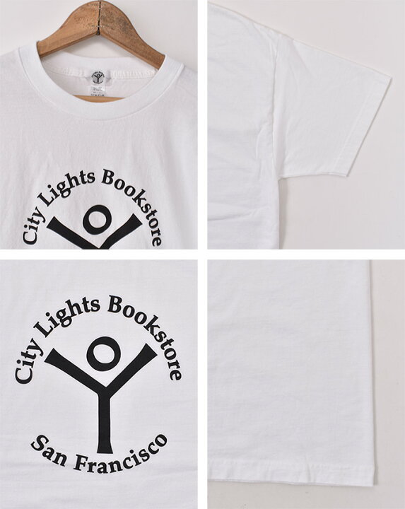 楽天市場】City Lights Bookstore / LOGO S/S PRINT TEE / WHITEシティ 