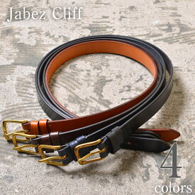 【Jabez Cliff】ジャベツクリフ28mm SADLE LEATHER BELT（レザーベルト）全4色z10x