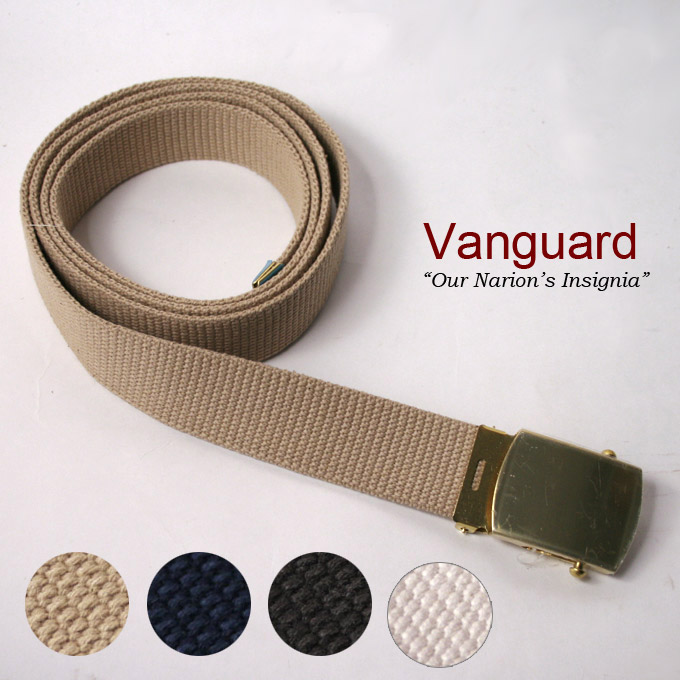 【Vanguard】ヴァンガードMILITARY BUCKLE COTTON WEB BELTミリタリーバックル コットンウェブベルト ガチャベルト全4色