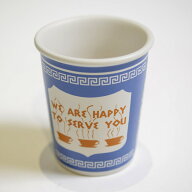 WE ARE HAPPY TO SERVE YOU / New York Greek Diner Coffee Cup / Ceramic Coffee Cup / MoMAニューヨー…