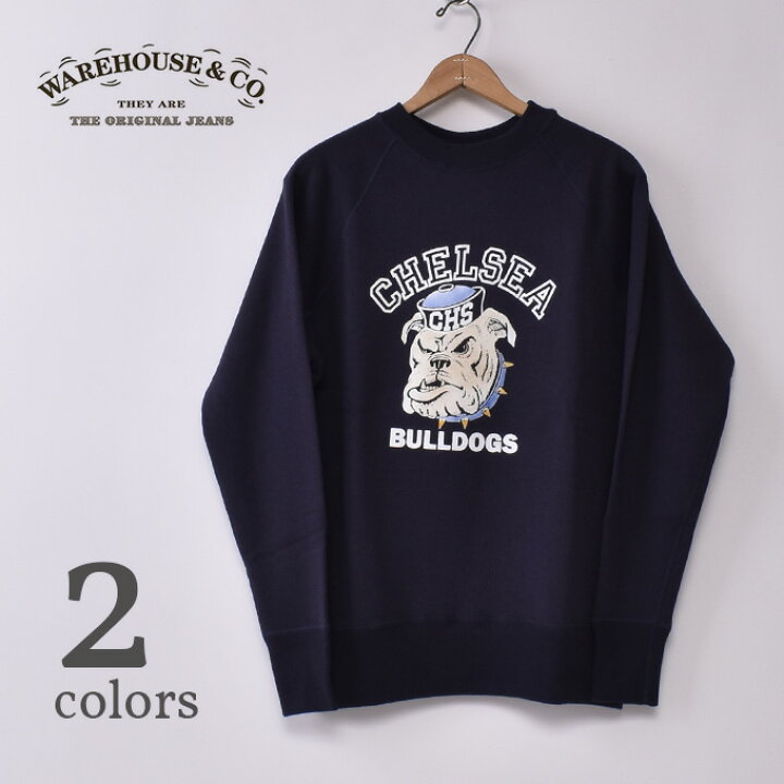 楽天市場】【WARE HOUSE】ウエアハウスBULLDOGS (Lot 409) CREW NECK 