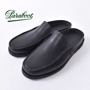 Paraboot / BAHAMAS/MARINE / NOIR-LIS NOIR (142212) �p���u�[�c / �o�n�} /�~���[�� �T���_�� �f�b�L�V���[�Y ���J�V�� / �u���b�N