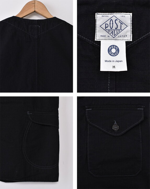 楽天市場】POST OVERALLS / #1512-DRN Royal Traveler / cotton dobby 