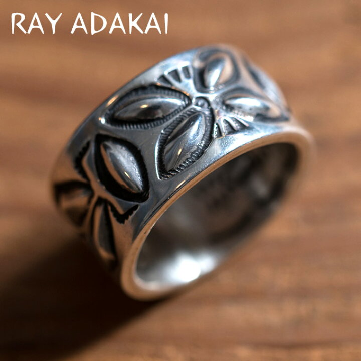 楽天市場】ナバホ族【RAY ADAKAI】レイアダカイDouble Stamp Ring 