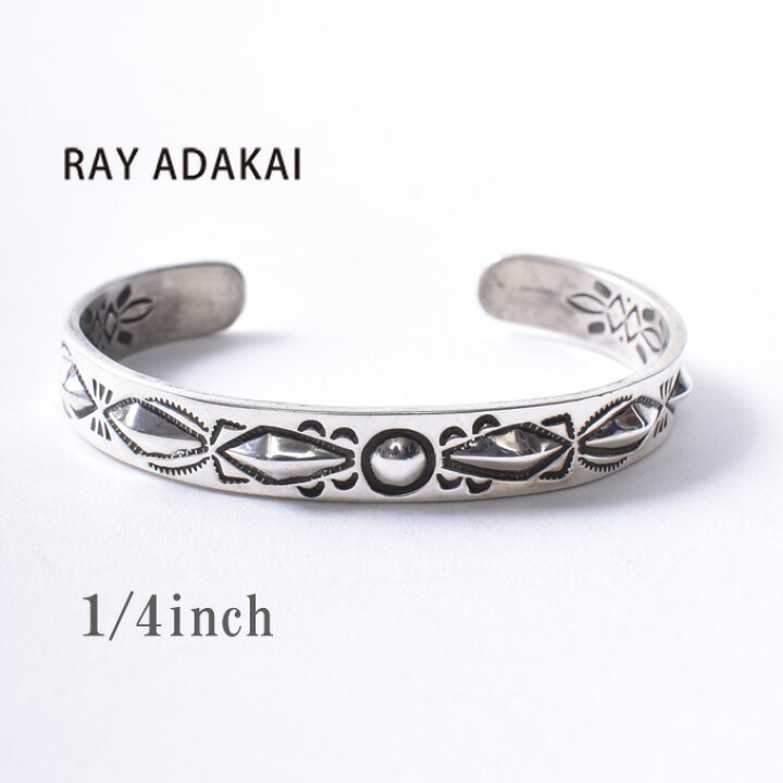 楽天市場】ナバホ族【RAY ADAKAI】レイアダカイDouble Stamp Bracelet 