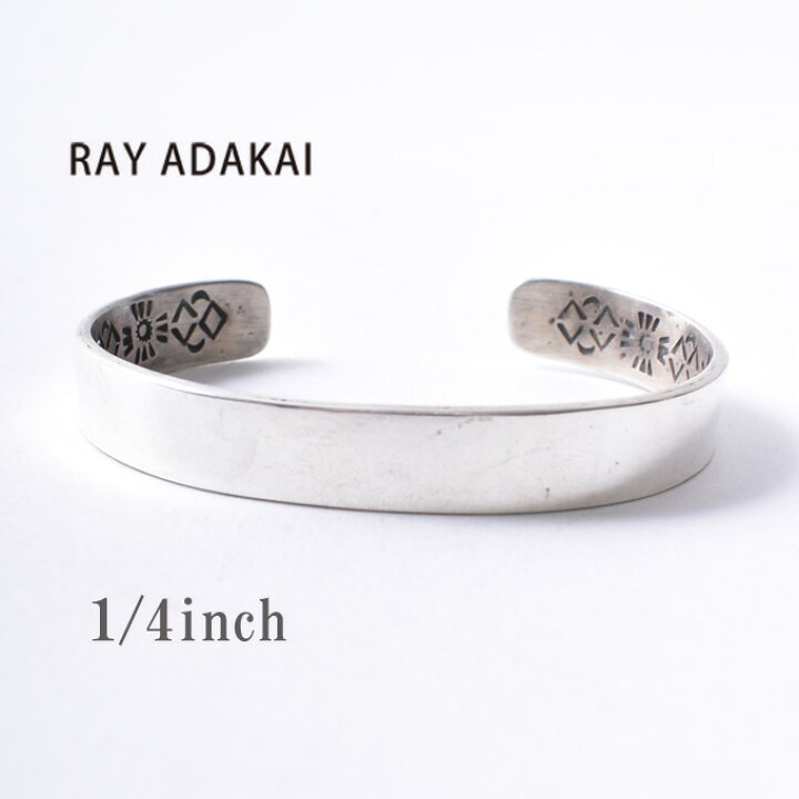 楽天市場】ナバホ族【RAY ADAKAI】レイアダカイDouble Stamp Bracelet 
