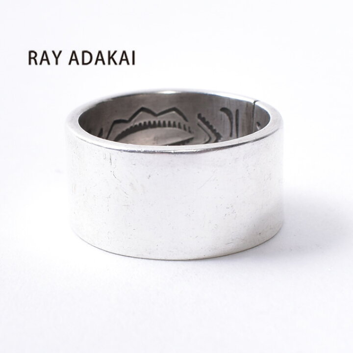 楽天市場】ナバホ族【RAY ADAKAI】レイアダカイDouble Stamp Ring 