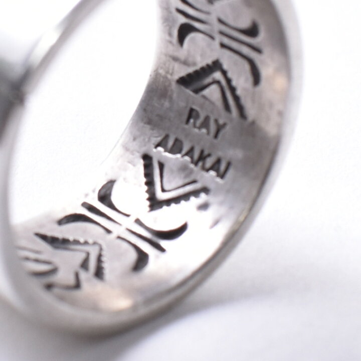 楽天市場】ナバホ族【RAY ADAKAI】レイアダカイDouble Stamp Ring 